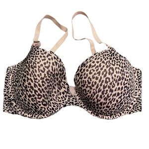 34D VS Victoria’s Secret lined demo leopard bra